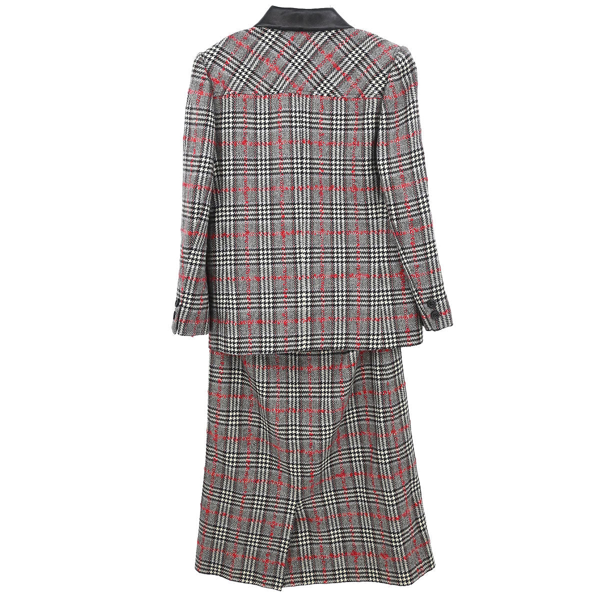 Celine Setup Suit Jacket Skirt Gray #42