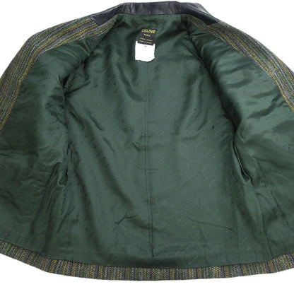 Celine Setup Suit Jacket Skirt Green #42