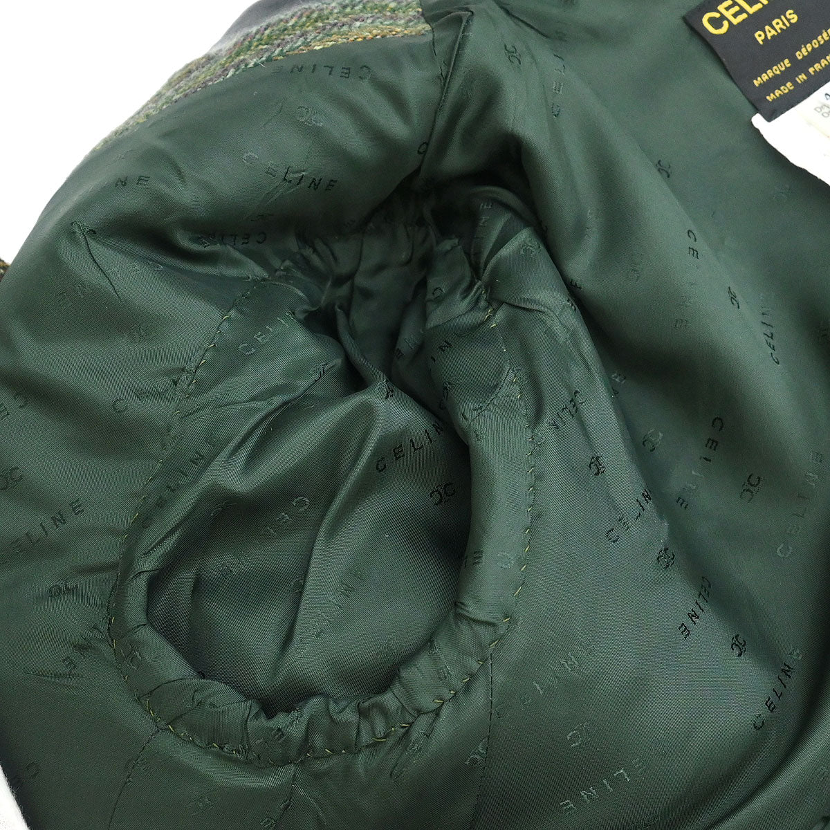 Celine Setup Suit Jacket Skirt Green #42