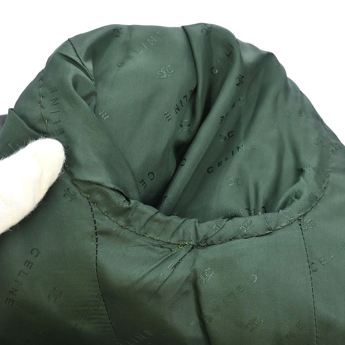 Celine Setup Suit Jacket Skirt Green #42