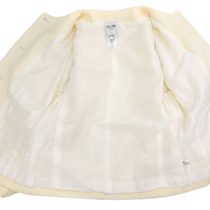 Celine Setup Suit Jacket Skirt Ivory #44