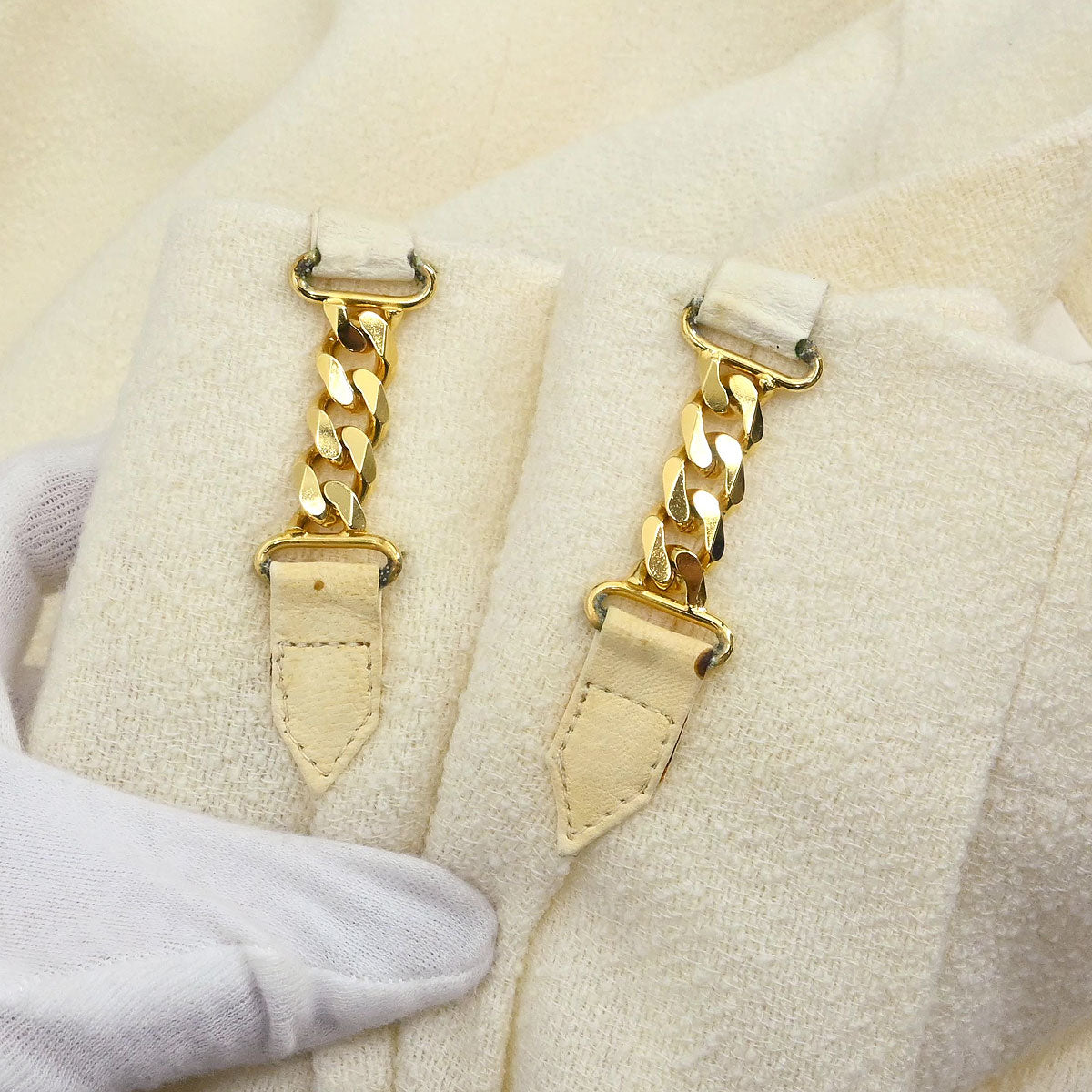 Celine Setup Suit Jacket Skirt Ivory #44