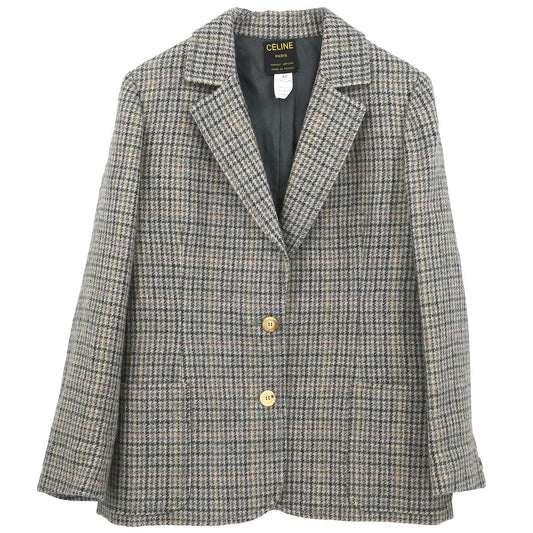 Celine Single Breasted Jacket Gray #44