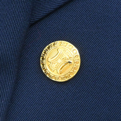 Celine Double Breasted Jacket Navy #44