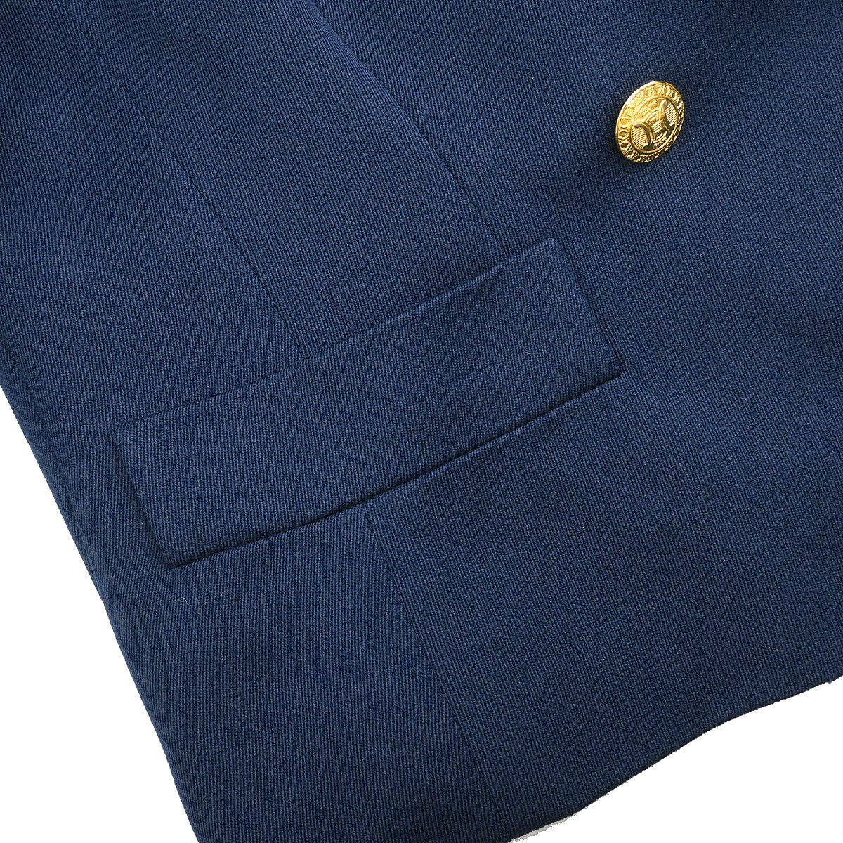 Celine Double Breasted Jacket Navy #44