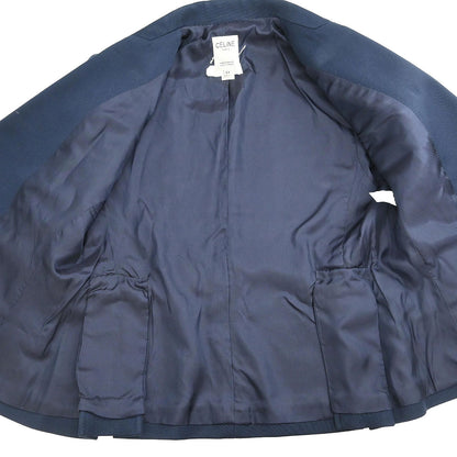 Celine Double Breasted Jacket Navy #44