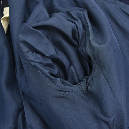 Chanel 1994 Single Breasted Collarless Jacket Navy #40