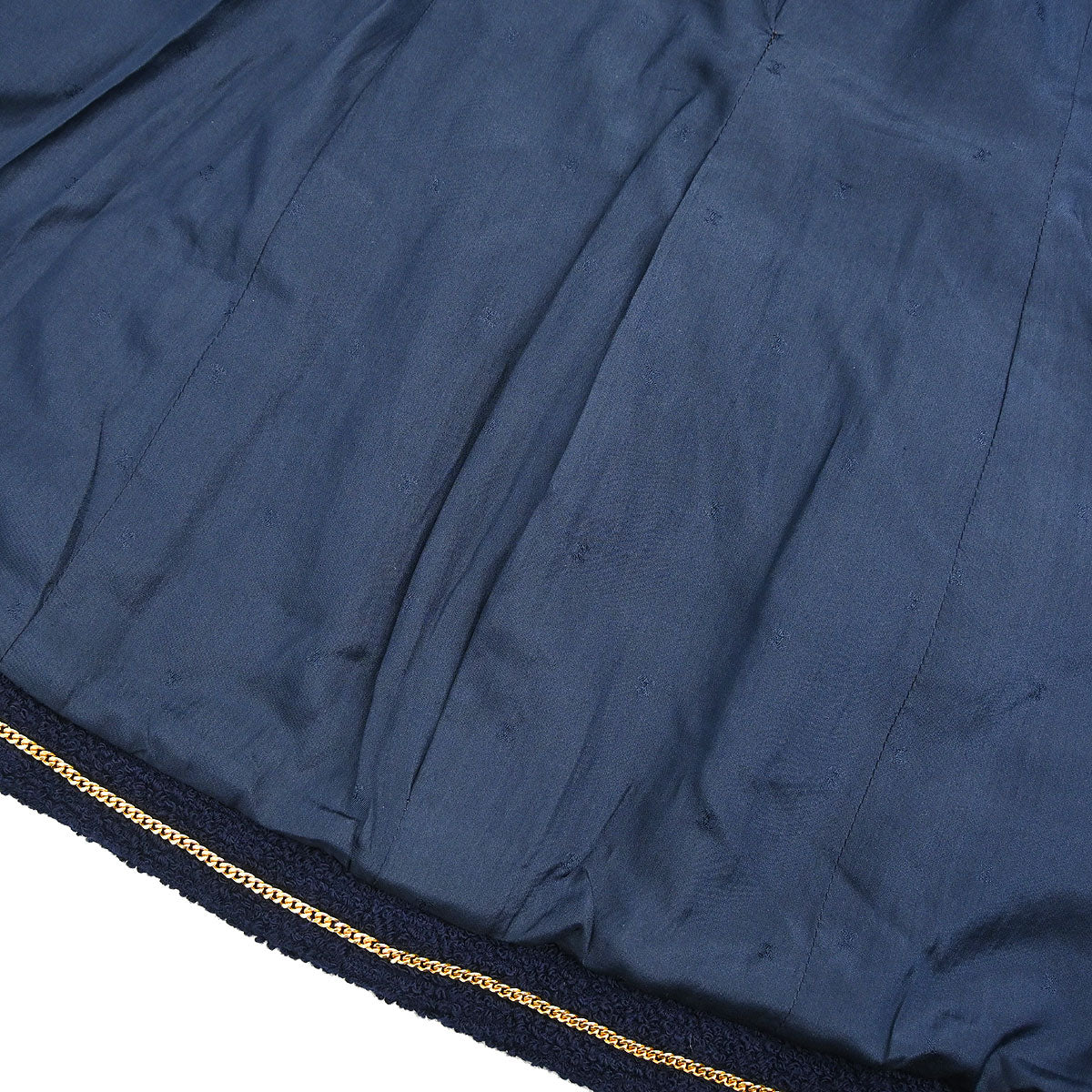 Chanel 1994 Single Breasted Collarless Jacket Navy #40