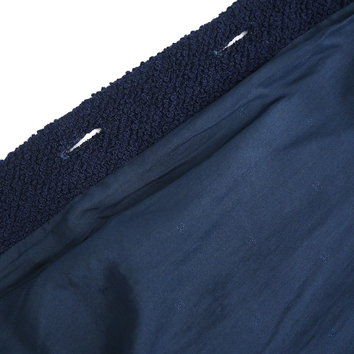Chanel 1994 Single Breasted Collarless Jacket Navy #40
