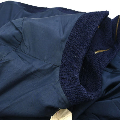 Chanel 1994 Single Breasted Collarless Jacket Navy #40