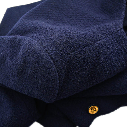Chanel 1991 Setup Suit Jacket Skirt Navy #42