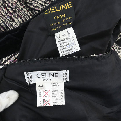 Celine Setup Suit Jacket Skirt Black #44