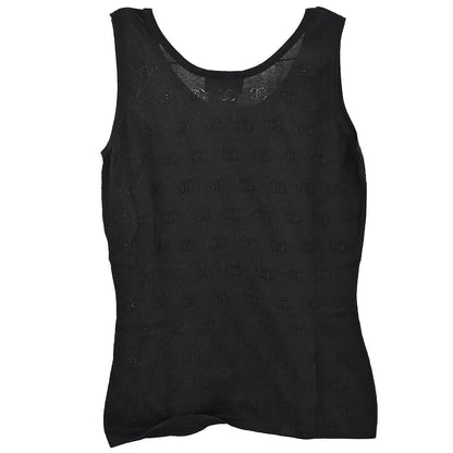 Chanel 1998 Sleeveless Tank Top Black #38