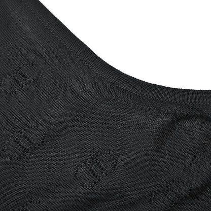 Chanel 1998 Sleeveless Tank Top Black #38