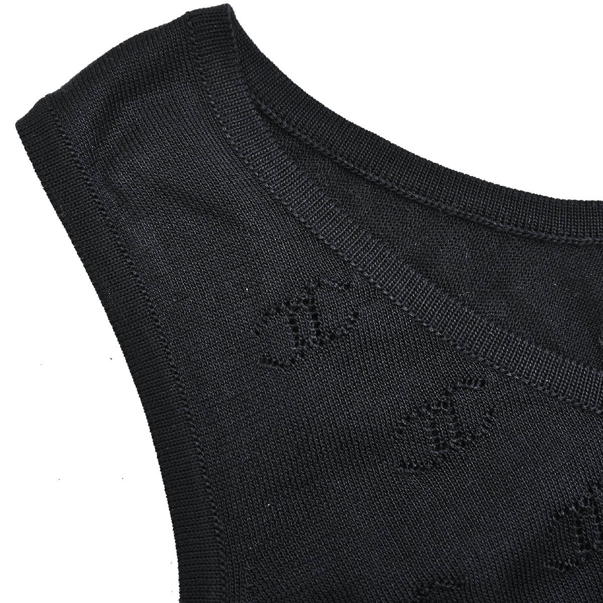 Chanel 1998 Sleeveless Tank Top Black #38