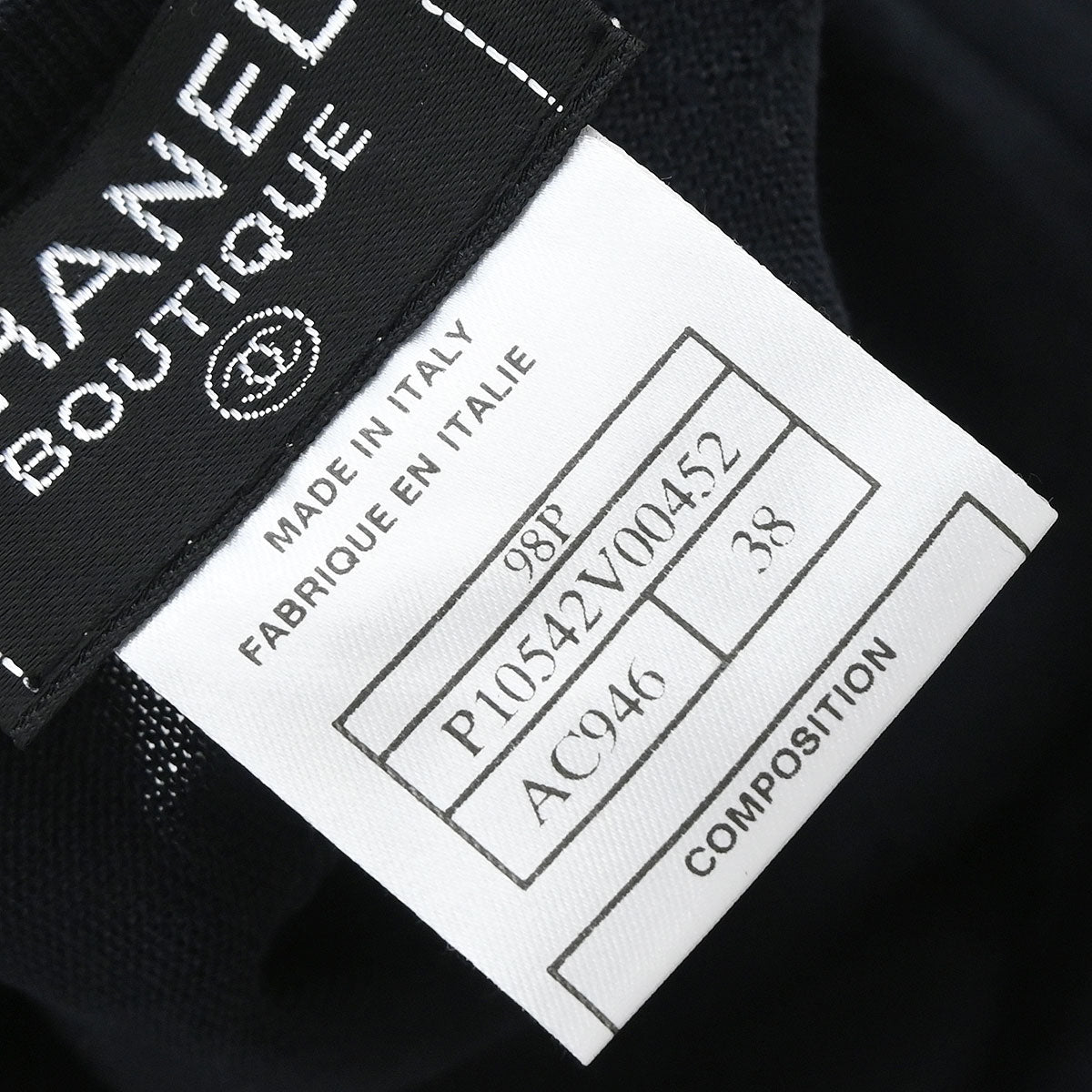 Chanel 1998 Sleeveless Tank Top Black #38