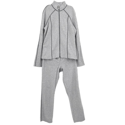 Chanel Sport Line Setup Jacket Pants Light Gray #40 #38