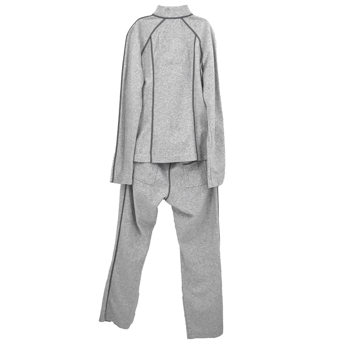 Chanel Sport Line Setup Jacket Pants Light Gray #40 #38