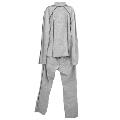 Chanel Sport Line Setup Jacket Pants Light Gray #40 #38