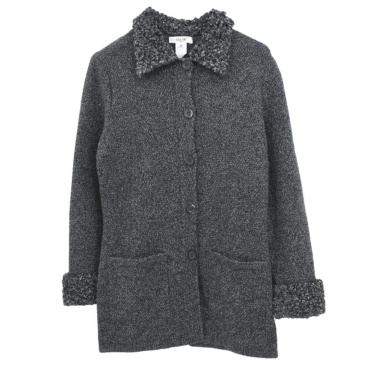 Celine Single Breasted Jacket Gray #36