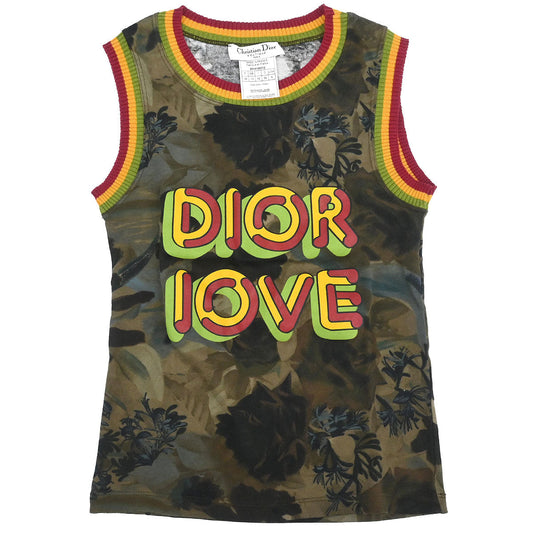 Christian Dior 2005 Sleeveless Tank Top Khaki #38