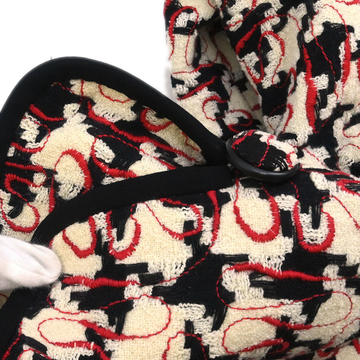 Christian Dior Collarless Single Breasted Jacket White #40–42