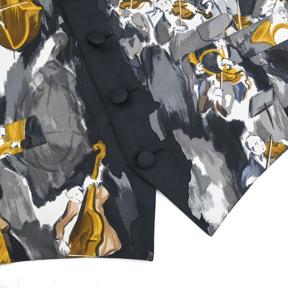 Hermes Sleeveless Jacket Vest Gray #54