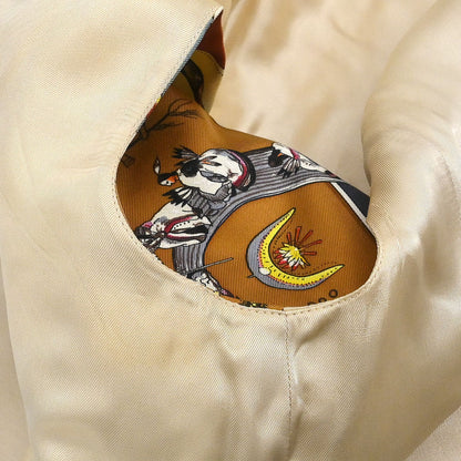 Hermes Zip-up Sleeveless Bomber Jacket Vest Brown #38