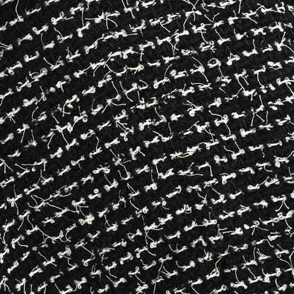 Chanel 2003 Double Breasted Tweed Jacket Black #46