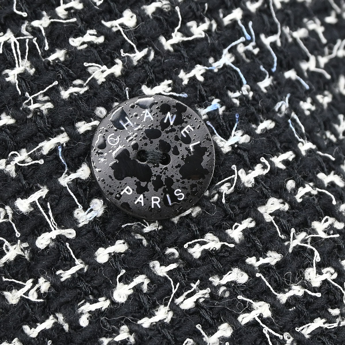 Chanel 2003 Double Breasted Tweed Jacket Black #46