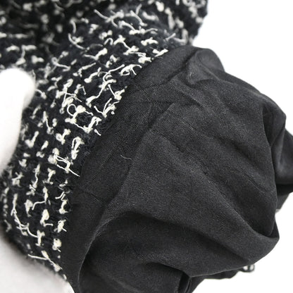 Chanel 2003 Double Breasted Tweed Jacket Black #46