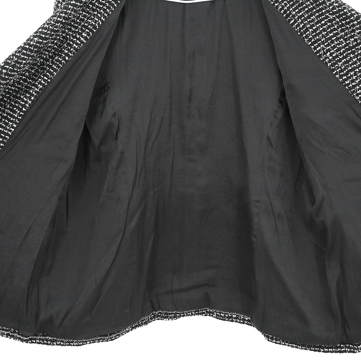 Chanel 2003 Double Breasted Tweed Jacket Black #46