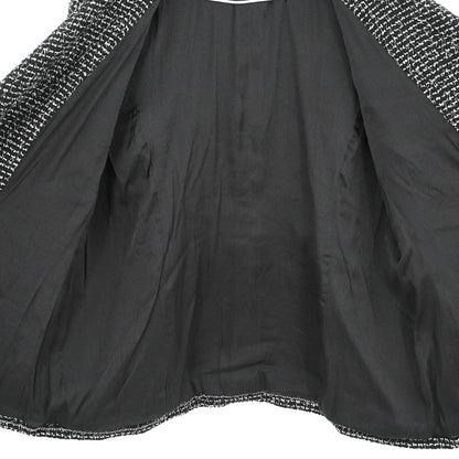 Chanel 2003 Double Breasted Tweed Jacket Black #46