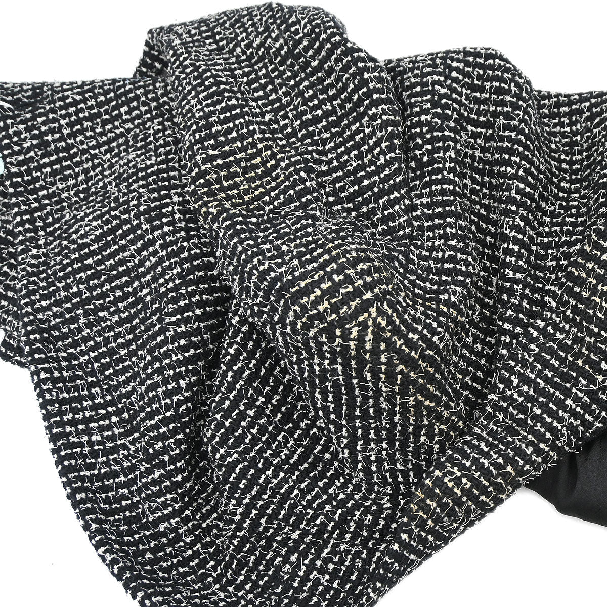 Chanel 2003 Double Breasted Tweed Jacket Black #46