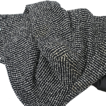 Chanel 2003 Double Breasted Tweed Jacket Black #46