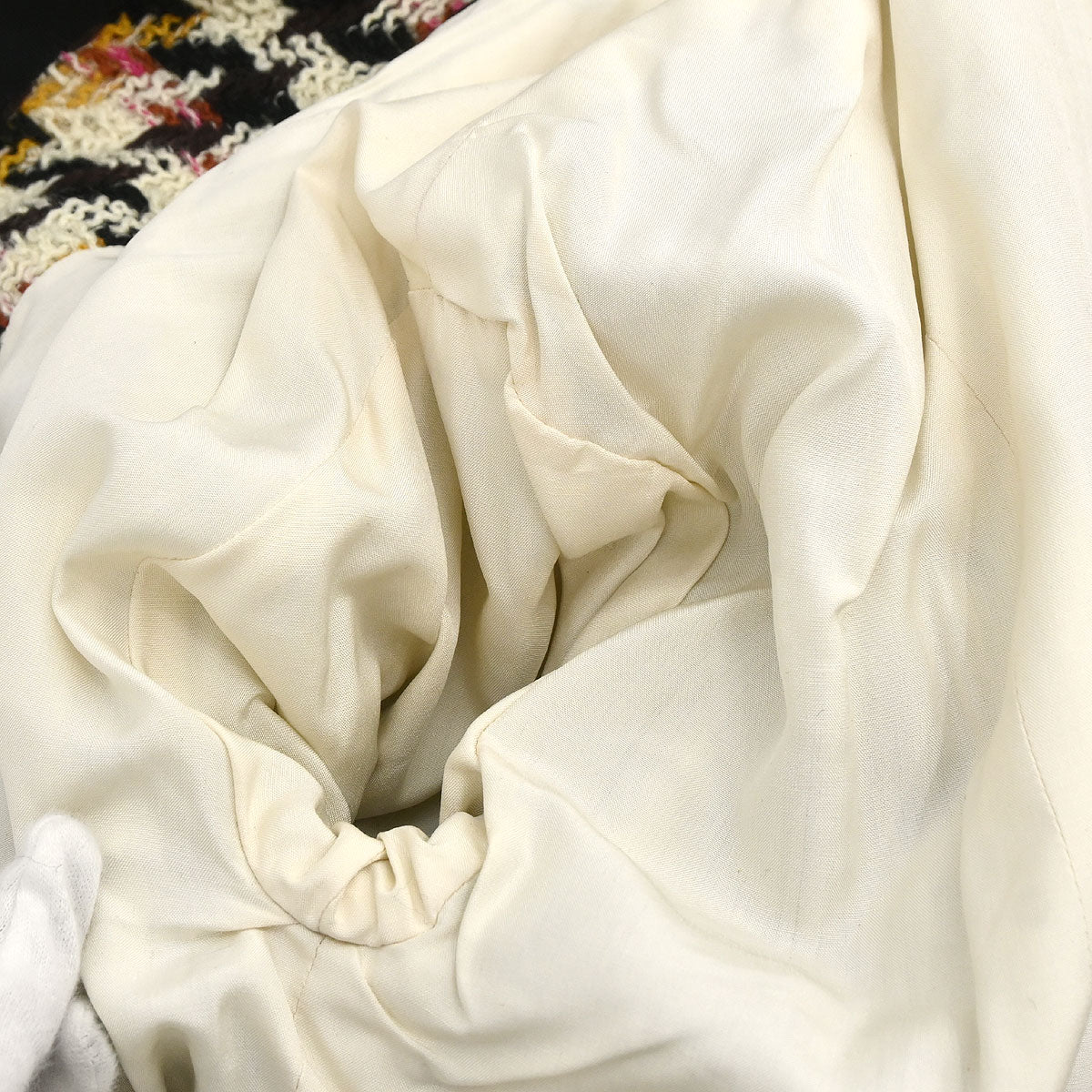 Chanel Setup Suit Jacket Skirt Tweed White #34