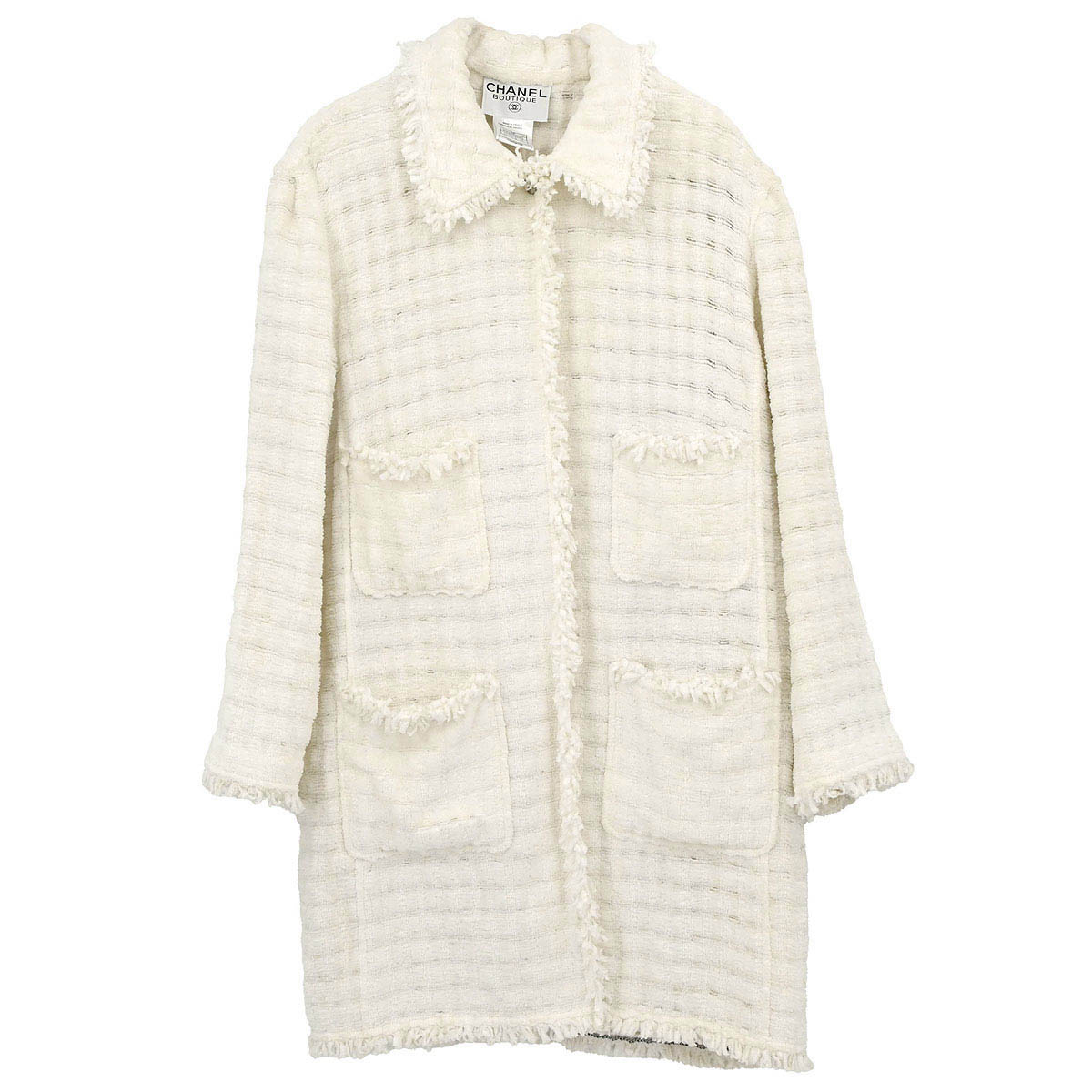Chanel 1998 Coat White #38