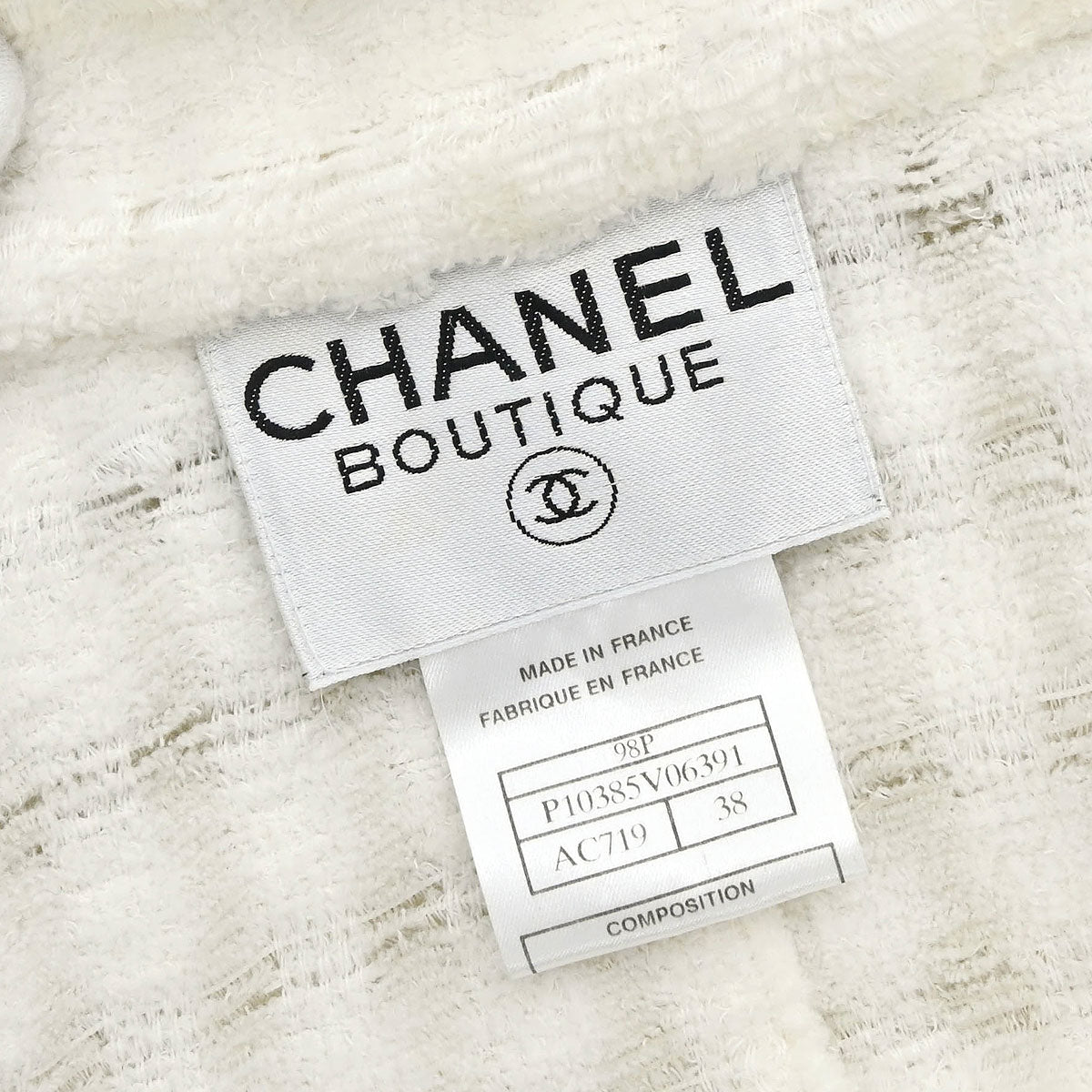 Chanel 1998 Coat White #38