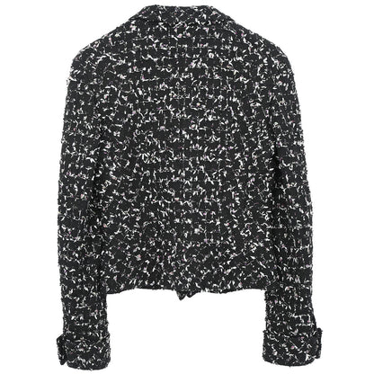 Chanel 2006 Single Breasted Tweed Jacket Black #36