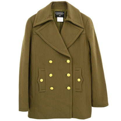 Chanel 1996 Double Breasted Jacket Brown #38