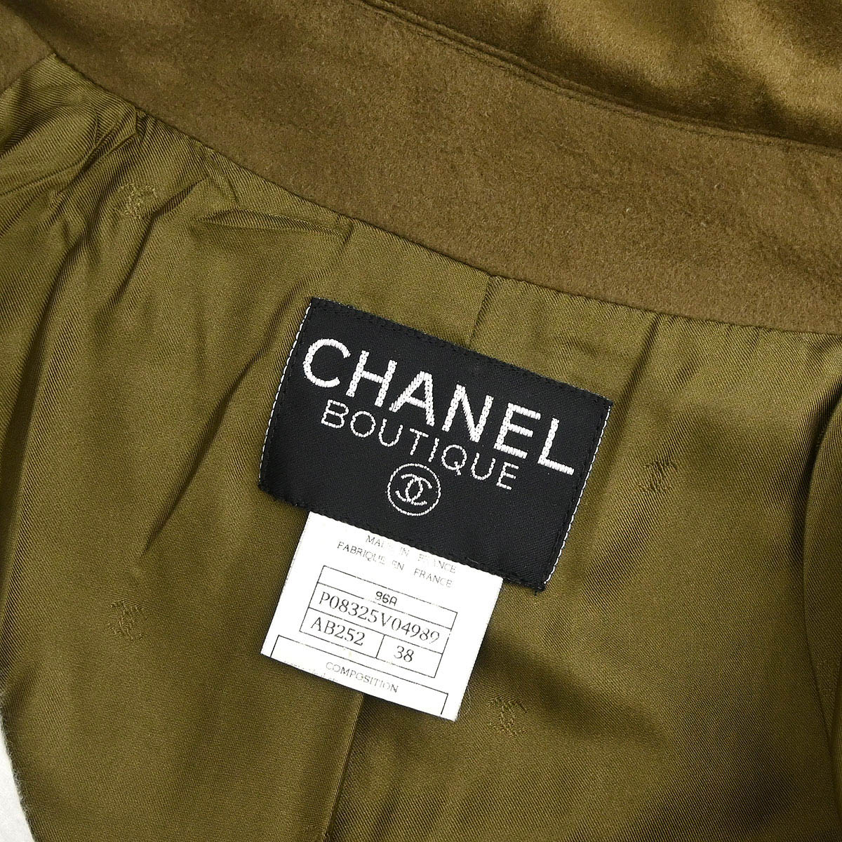 Chanel 1996 Double Breasted Jacket Brown #38