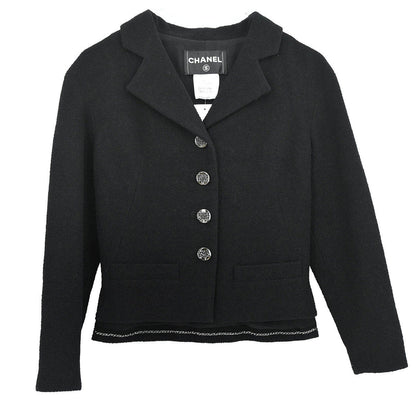 Chanel 2012 Single Breasted Jacket Black #36