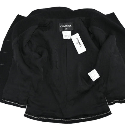 Chanel 2012 Single Breasted Jacket Black #36