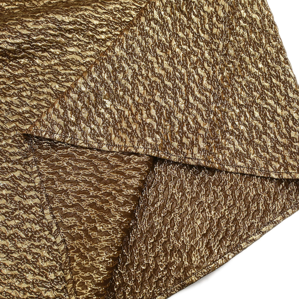 Chanel 1996 Set Tweed Jacket Sleeveless Top Brown Gold #44