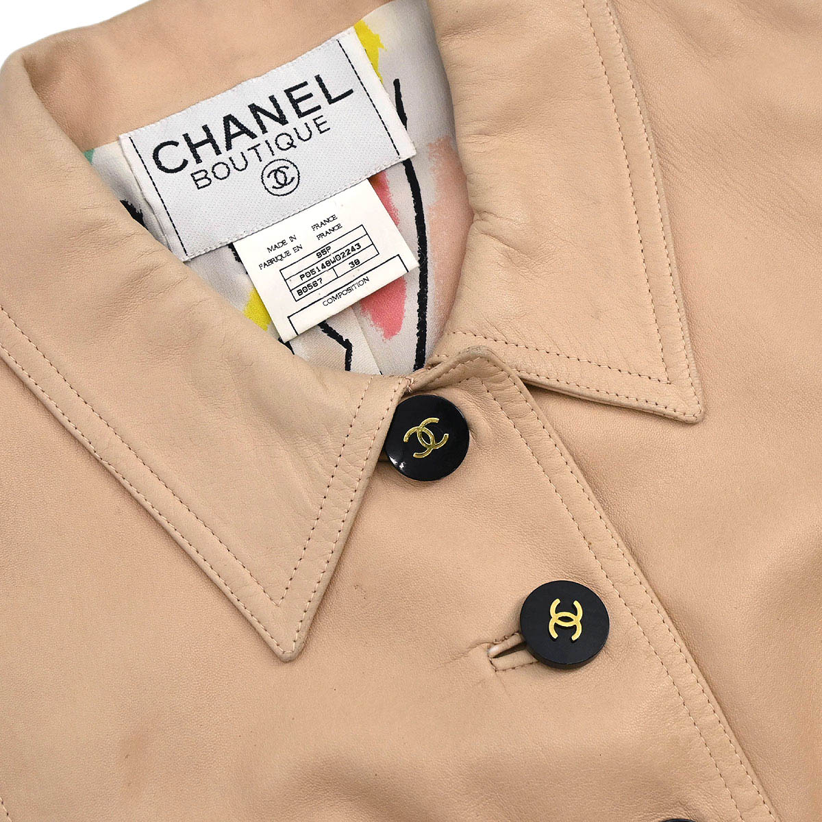 Chanel 1995 Sleeveless Single Breasted Jacket Light Pink #38