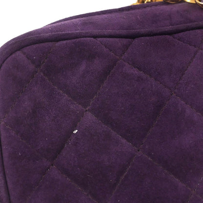 Chanel Purple Suede Camera Bag Mini