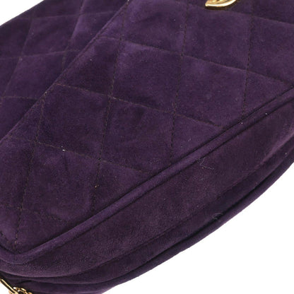 Chanel Purple Suede Camera Bag Mini