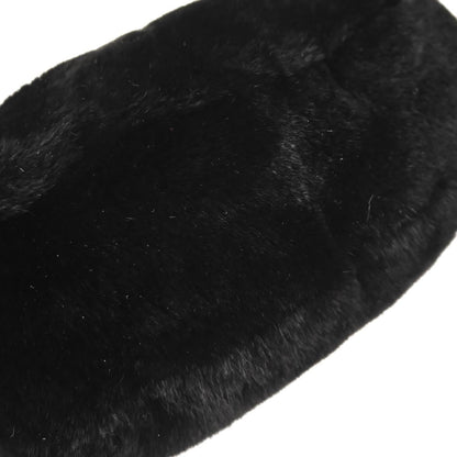 Chanel Black Lapin Fur Handbag