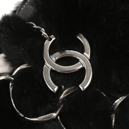 Chanel Black Lapin Fur Handbag