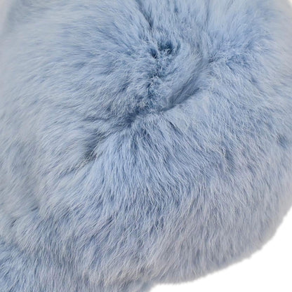 Chanel Blue Lapin Fur Handbag